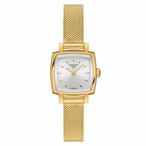 Tissot - Lovely Square S/Steel Yellow Gold PVD Watch 20x20mm 3 Tissot - Lovely Square S/Steel Yellow Gold PVD Watch 20x20mm