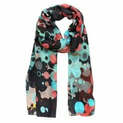 DLUX Scarves DLUX - Ari Silk Abstract Digi Print Scarf Multi