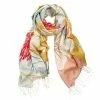 DLUX Scarves DLUX - Botany Flower Silk H'Print Wrap Mustard 2 DLUX Scarves DLUX - Botany Flower Silk H'Print Wrap Mustard -Hair Brushes & Grooming shop 164064 Large