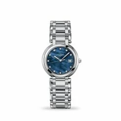 Longines - PrimaLuna M.O.P Blue W/Diamonds S/Steel 30mm