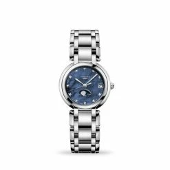 Longines - PrimaLuna M.O.P Blue Moon Phase W/Diamond 30.5mm