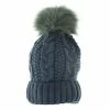 Beanie - Essence Cable Knit Adult Beanie Steel -Hair Brushes & Grooming shop 169002 Large