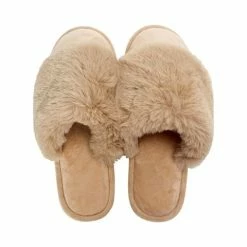 A.Trends - Cosy Luxe Slipper Latte Medium/Large