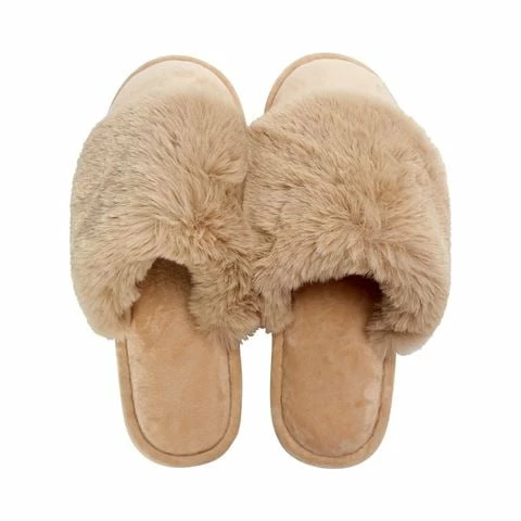 A.Trends - Cosy Luxe Slipper Latte Medium/Large 3 A.Trends - Cosy Luxe Slipper Latte Medium/Large