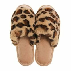 A.Trends - Cosy Luxe Slipper Ocelot Medium/Large