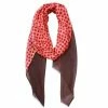 DLUX Scarves DLUX - Nuovo Spot Print Solid Border Scarf Rosewood 190x70cm -Hair Brushes & Grooming shop 177023 Large