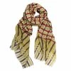 DLUX Scarves DLUX - Kipling Digi Print Merino Scarf Stri Mustard 200x70cm 2 DLUX Scarves DLUX - Kipling Digi Print Merino Scarf Stri Mustard 200x70cm -Hair Brushes & Grooming shop 177028 Large