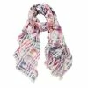 DLUX Scarves DLUX - Louise Graphic Overcheck Digi Scarf Pink 200x70cm 2 DLUX Scarves DLUX - Louise Graphic Overcheck Digi Scarf Pink 200x70cm -Hair Brushes & Grooming shop 177045 Large