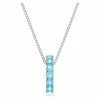 Swarovski Jewellery Swarovski - Exalta Pendant Aquamarine Crystals W/Rhodium