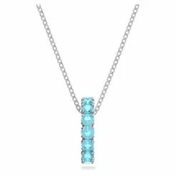Swarovski Jewellery Swarovski - Exalta Pendant Aquamarine Crystals W/Rhodium