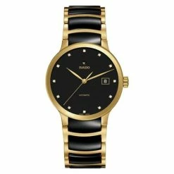 Rado - Centrix Diamonds Black & Gold Watch 38mm