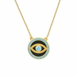 Marianna Lemos - Blue Eye Enamel Necklace