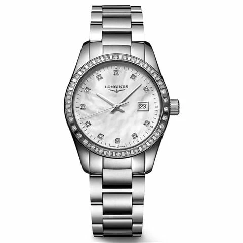 Longines - Conquest Classic MOP Dial W/Diamonds S/S. 29.50mm 3 Longines - Conquest Classic MOP Dial W/Diamonds S/S. 29.50mm
