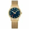 Mondaine - Swiss Railways Classic Ocean Blue Quartz Watch S.S & Gold PVD 36mm 2 Mondaine - Swiss Railways Classic Ocean Blue Quartz Watch S.S & Gold PVD 36mm -Hair Brushes & Grooming shop 196839 Large