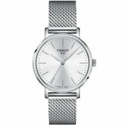 Tissot - Everytime Lady Quartz Watch White Dial W/Stainless Steel Bracelet 34mm