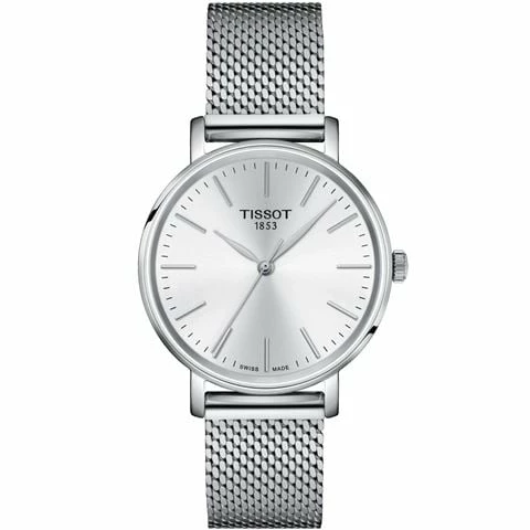 Tissot - Everytime Lady Quartz Watch White Dial W/Stainless Steel Bracelet 34mm 3 Tissot - Everytime Lady Quartz Watch White Dial W/Stainless Steel Bracelet 34mm