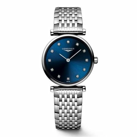 Longines - La Grande Classique Diamond Blue Dial Stainless Steel 24mm 3 Longines - La Grande Classique Diamond Blue Dial Stainless Steel 24mm