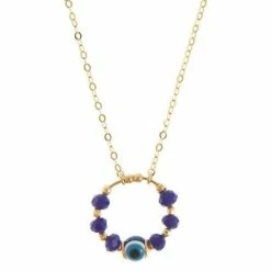 Iosifina - Dorina Gold Plated Necklace With The Greek Eye