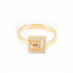 Iosifina - Zirconia Meander Ring