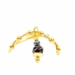 Iosifina - Natalia Gold Plated Solo Charm Open Ring