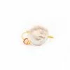 Iosifina - Baroque Pearl Ring With Pink Stone