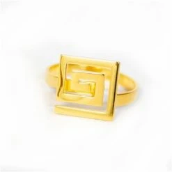 Iosifina - Golden Meander Ring
