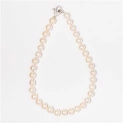 Bowerhaus - Round White Freshwater Pearl Necklace 40cm