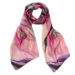 DLUX Scarves DLUX - Dragonfly Digital Print Oblong Scarf Pink