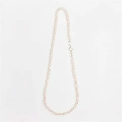 Bowerhaus - Clove White Ringed Pearl Chain Necklace 94cm
