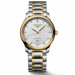 Longines - Master Watch Stainless Steel W/18k Gold & Barleycorn 38.5mm