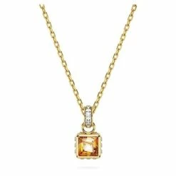 Swarovski Jewellery Swarovski - Stilla Pendant Square Cut Yellow