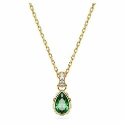Swarovski Jewellery Swarovski - Stilla Pendant Pear Cut Green