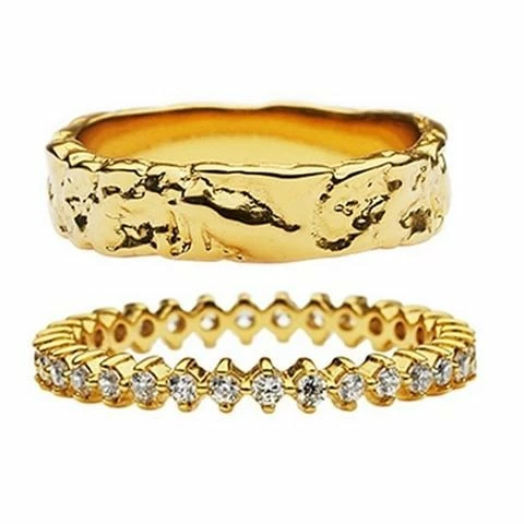 Amber Sceats - Electra Ring Set 2pce 3 Amber Sceats - Electra Ring Set 2pce