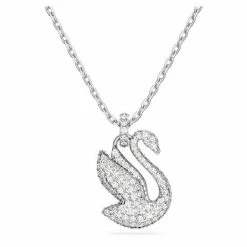 Swarovski Jewellery Swarovski - Iconic Swan Pendant White Rhodium Plated