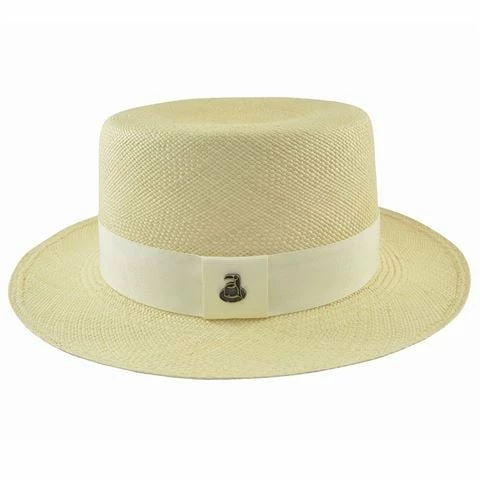 Panama Hats - Boater Extra Large Beige 3 Panama Hats - Boater Extra Large Beige