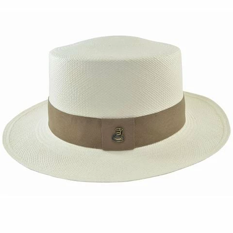 Panama Hats - Boater Large White 3 Panama Hats - Boater Large White