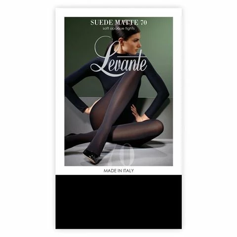 Levante - Suede Matte 70 Denier Tights Tall Nero 3 Levante - Suede Matte 70 Denier Tights Tall Nero
