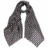 DLUX Scarves DLUX - Tibi Wool Chevron Weave Print Scarf Navy