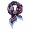 DLUX Scarves DLUX - Francie Silk Digital Print Square Scarf Royal -Hair Brushes & Grooming shop 445938 Large