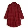 Lexington - Women's Checked Flannel Nightshirt X Small Red -Hair Brushes & Grooming shop 448018 Large