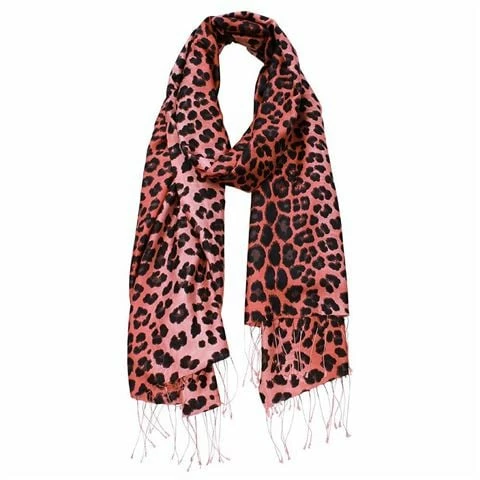 DLUX Scarves DLUX - Felix Animal Silk Print Wrap Rosewood 3 DLUX Scarves DLUX - Felix Animal Silk Print Wrap Rosewood