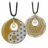 Goebel - Yin Yang Flower Of Life Necklace White 2 Goebel - Yin Yang Flower Of Life Necklace White -Hair Brushes & Grooming shop 455809 Large