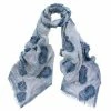 DLUX Scarves DLUX - Paradise Clipped Jacquard Scarf Blue -Hair Brushes & Grooming shop 458460 Large