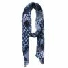 DLUX Scarves DLUX - Manhattan Silk Digi Print Crin Scarf Denim -Hair Brushes & Grooming shop 458466 Large