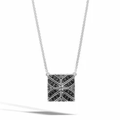 John Hardy - Women's Modern Chain Silver Square Necklace