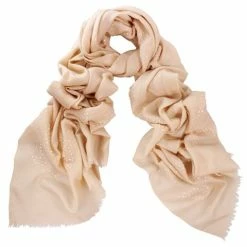 DLUX Scarves DLUX - Valentine Embroidered Wrap Sand