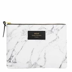 Wouf - Pouch Large White Marble