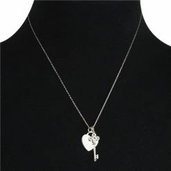 Whitehill - Sterling Silver Necklace Heart & Key