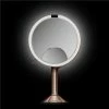Simplehuman - Rechargeable Sensor Mirror Trio Rose Gold ST3034 -Hair Brushes & Grooming shop 580729 Large