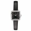 Tissot - Lovely Square Black Strap W/Diamond Index 20mm 1 Tissot - Lovely Square Black Strap W/Diamond Index 20mm -Hair Brushes & Grooming shop 585718 Large